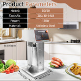 Hakka 20L/44lb Electric Sausage Stuffer 2 Speed  Meat Maker Filler